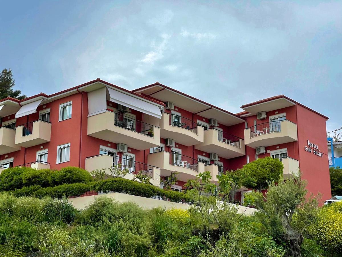 Hotel Sun Sight Pefkochori Esterno foto
